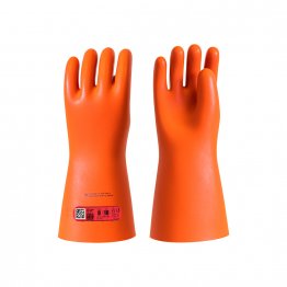 360mm Length - CATU CGM-0 Insulating Natural Latex Dielectric Safety Electrician's Gloves, 1000 Max Working Voltage, Class 0, 12 Cal/Cm² Arc Flash Rating