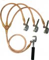 Arcus 512166 Three Phase Earthing and Short-Circuiting Device with Universal Clamp, Lead cross section [mm²]: Short-circuiting cable: 50 Earthing cable: 25, Earth Connection C (M12)