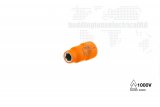 Boddingtons Electrical 130209 Insulated 6 Point Socket 3/8" Square Drive Standard for Hexagon Bolts, 40mm Length, 9mm Size