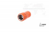Boddingtons Electrical 130217 Insulated 6 Point Socket 3/8" Square Drive Standard for Hexagon Bolts, 40mm Length, 17mm Size