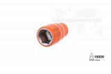 Boddingtons Electrical 130220 Insulated 6 Point Socket 3/8" Square Drive Standard for Hexagon Bolts, 40mm Length, 20mm Size