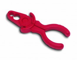 Boddingtons Electrical 217318 Insulated Plastic Flat Nose Pliers, Round Jaw 180mm Length