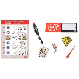 CATU KIT-VEH-C Kit for Application in the Field of Electric and Hybrid Vehicles and Machines for Lock-Out Tag-Put Operations