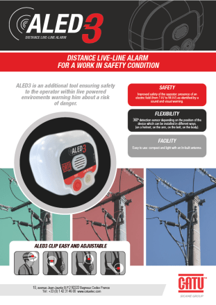 CATU ALED-3 Distance Proximity Voltage Live-Line Alarm