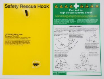 Boddingtons Electrical Wall Mounted Rescue Hook Stations for Rescue Hooks