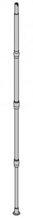 Arcus 511190 Three Part Stationary Lance Earthing Rod - provided with push-button coupling for connection/disconnection of stationary earthing lances