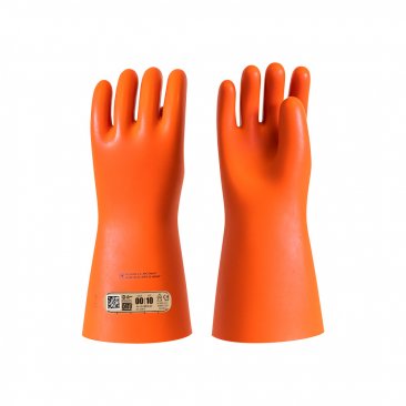 360mm - CATU CGM-00 Insulating Natural Latex Dielectric Safety Electrician's Gloves, 500 Max Working Voltage, Class 00, 12 cal/cm² Arc Flash Rating