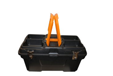 Boddingtons Electrical Grip Professional Toolbox with Metal Latch 22", Orange and Black