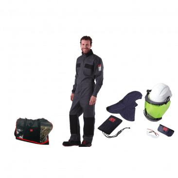 CATU KIT-ARC-A-01-C Arc Flash Kit , Coverall Or Jacket and Trousers with Face Shield 12 cal/cm²