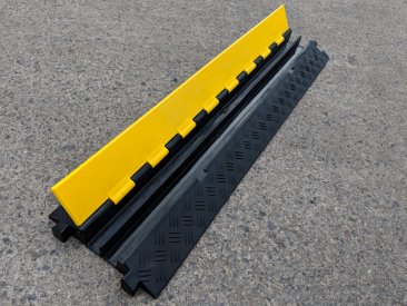 Boddingtons Electrical 2 Channel Lid Cable and Hose Ramps, 250 x 50 x 1000 mm, Hole Size are 32mm x 34mm