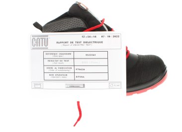 CATU MV-223 Class 0 Safety Footwear with Insulating Sole, Leather and High Type, High Version, Including Test Certificate