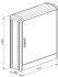 Seifel 48652 Bermudes Aluminium Cabinet For 3 Panels