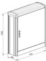 Seifel 48652 Bermudes Aluminium Cabinet For 3 Panels