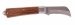 Boddingtons Electrical Non Insulated Carbon Steel Electricians Knife with Curved Blade, and Hardwood Handle, 60mm Blade Depth, 195mm Length